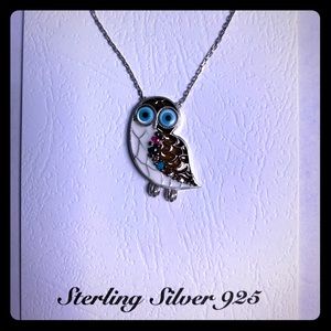 LuckyEye Owl sterling silver necklaces